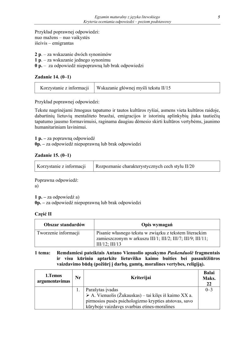 odpowiedzi - j. litewski, p. podstawowy, matura 2013-strona-05