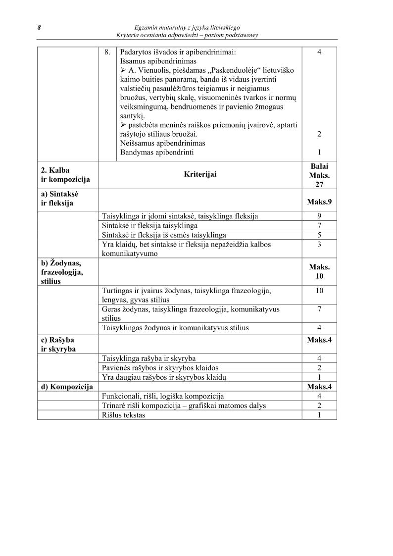 odpowiedzi - j. litewski, p. podstawowy, matura 2013-strona-08