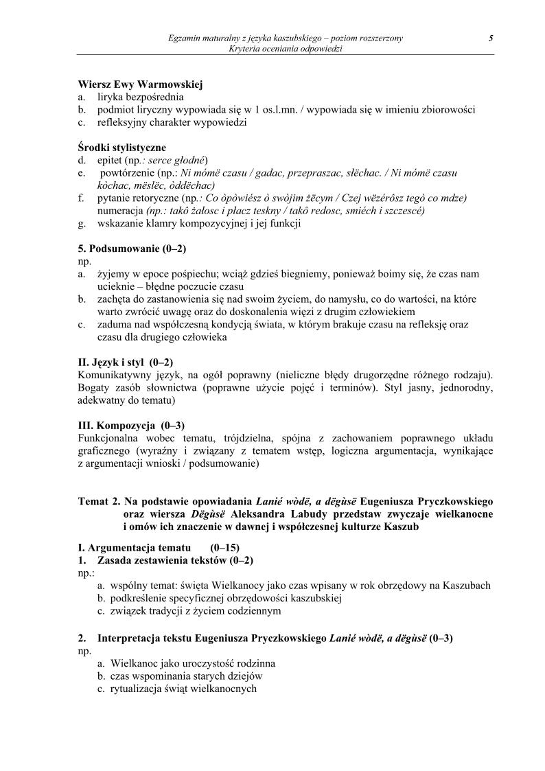 odpowiedzi - j. kaszubski, p. rozszerzony, matura 2013-strona-05