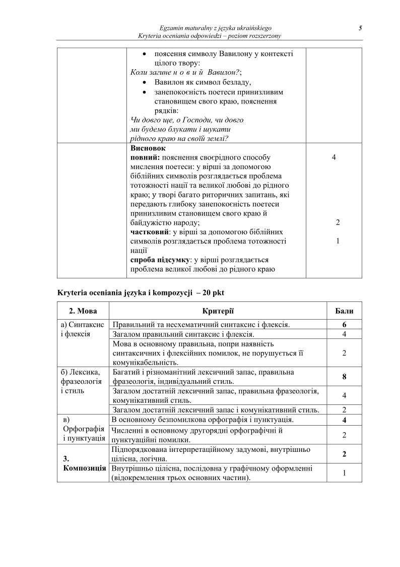 odpowiedzi - j. ukrainski, p. rozszerzony, matura 2013-strona-05