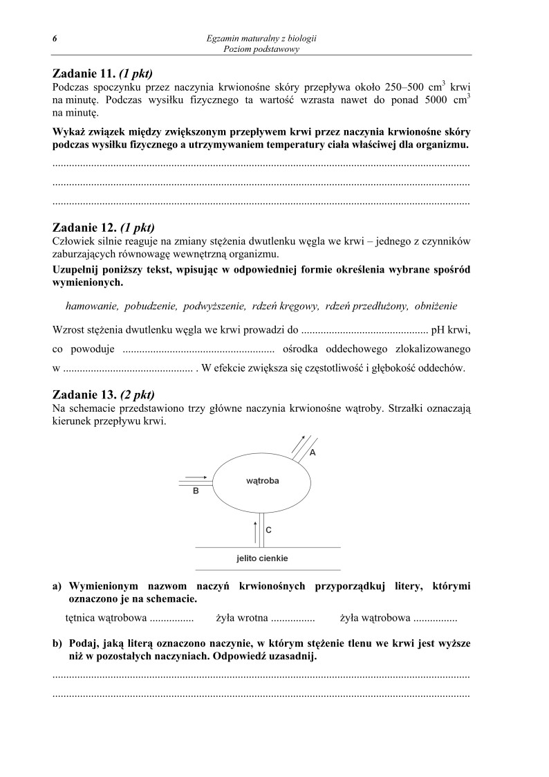 Pytania - biologia, p. podstawowy, matura 2013-strona-06