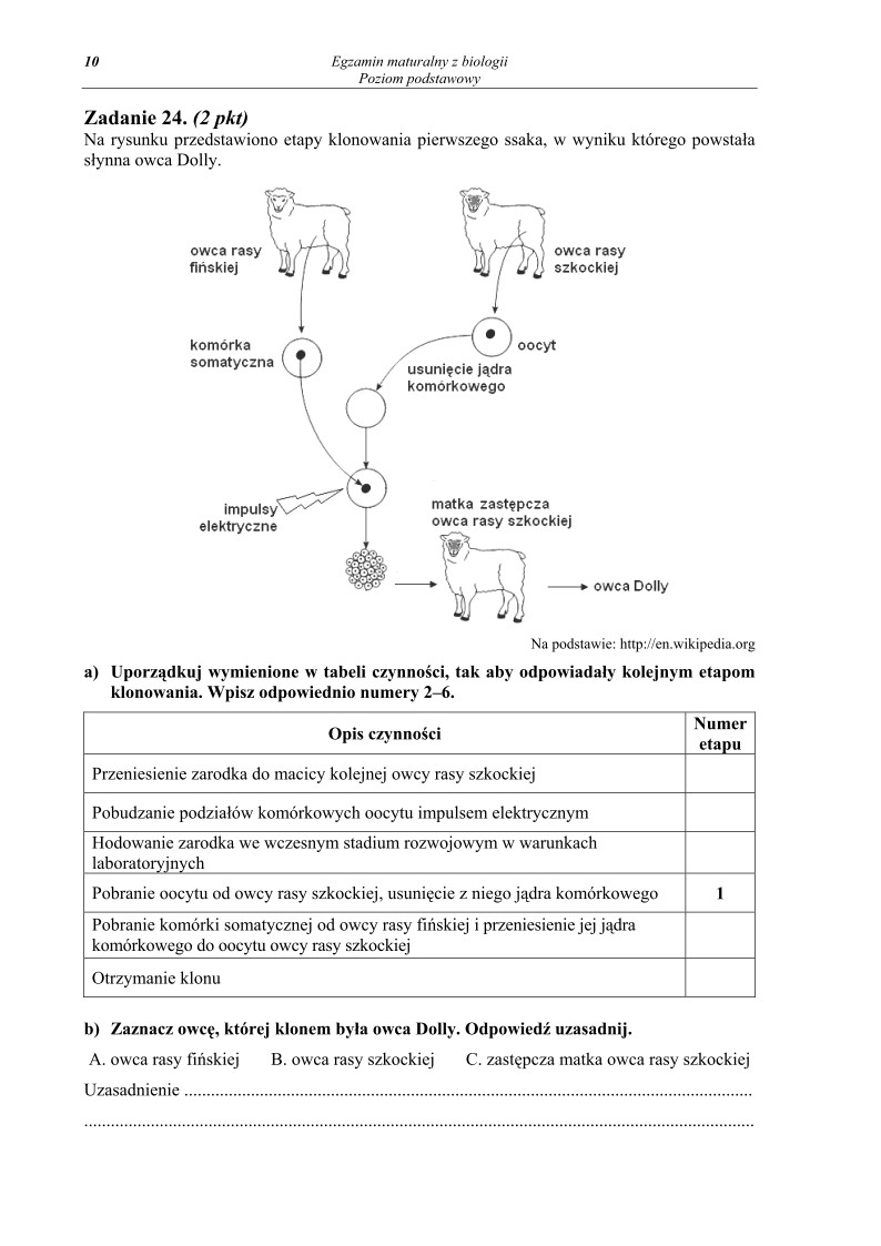Pytania - biologia, p. podstawowy, matura 2013-strona-10