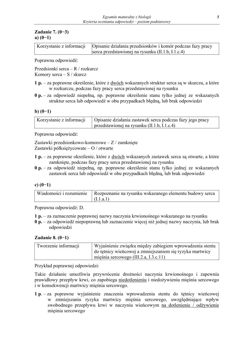 odpowiedzi - biologia, p. podstawowy, matura 2013-strona-05