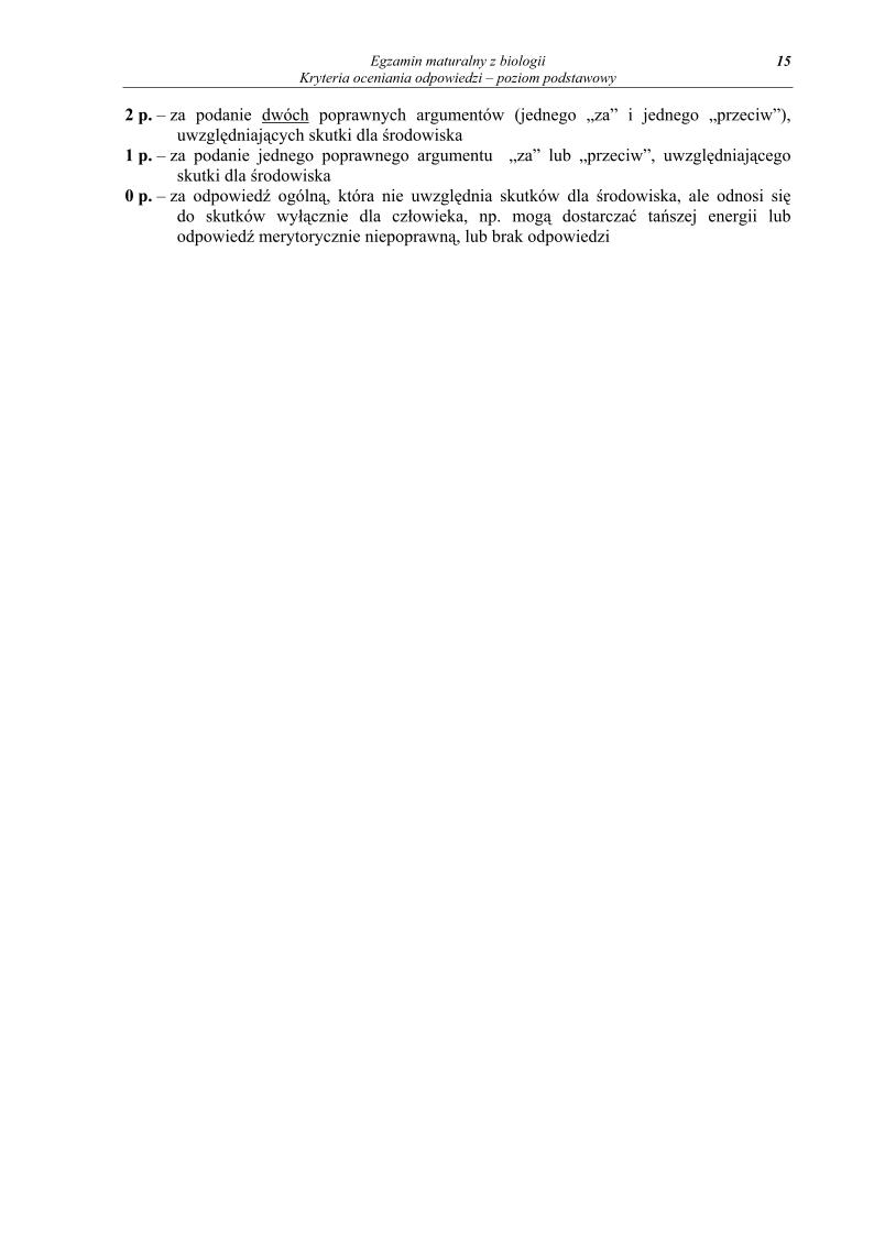 odpowiedzi - biologia, p. podstawowy, matura 2013-strona-15