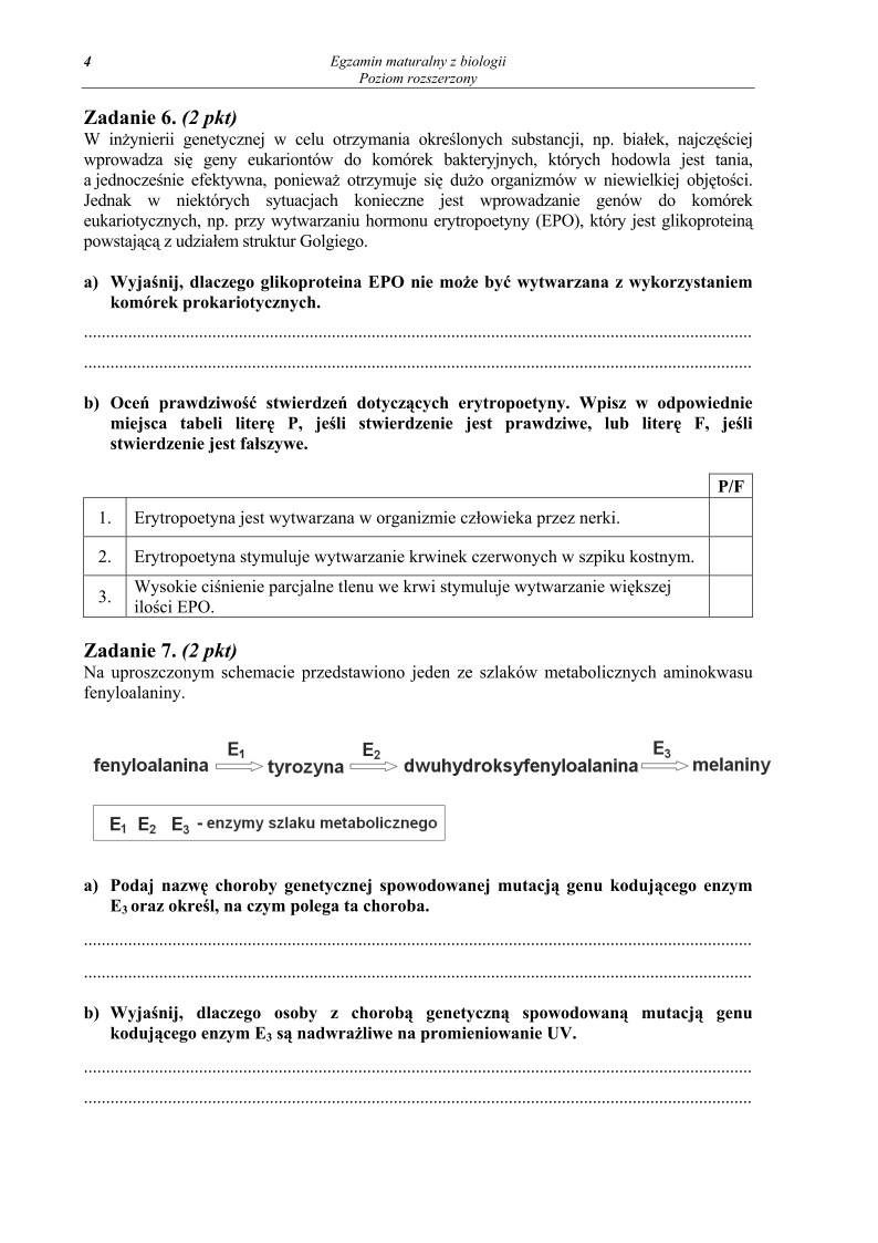 Pytania - biologia, p. rozszerzony, matura 2013-strona-04