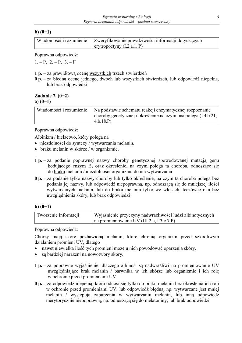 odpowiedzi - biologia, p. rozszerzony, matura 2013-strona-05