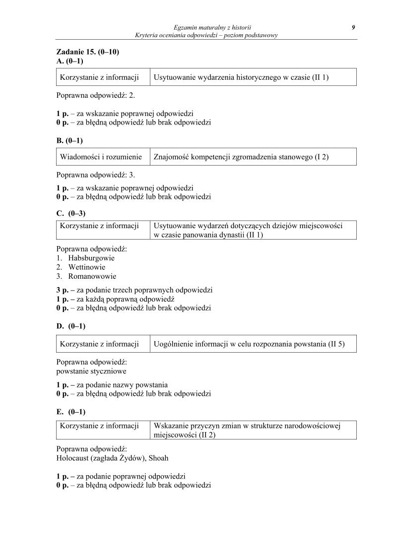 odpowiedzi - historia, p. podstawowy, matura 2013-strona-09