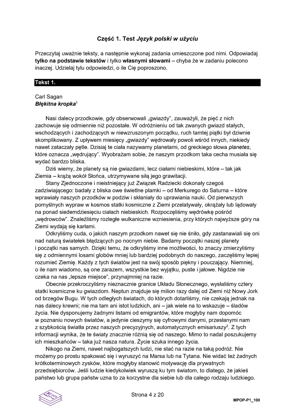Arkusz 1 – testy - polski podstawowy - matura 2025 - maj - 0004