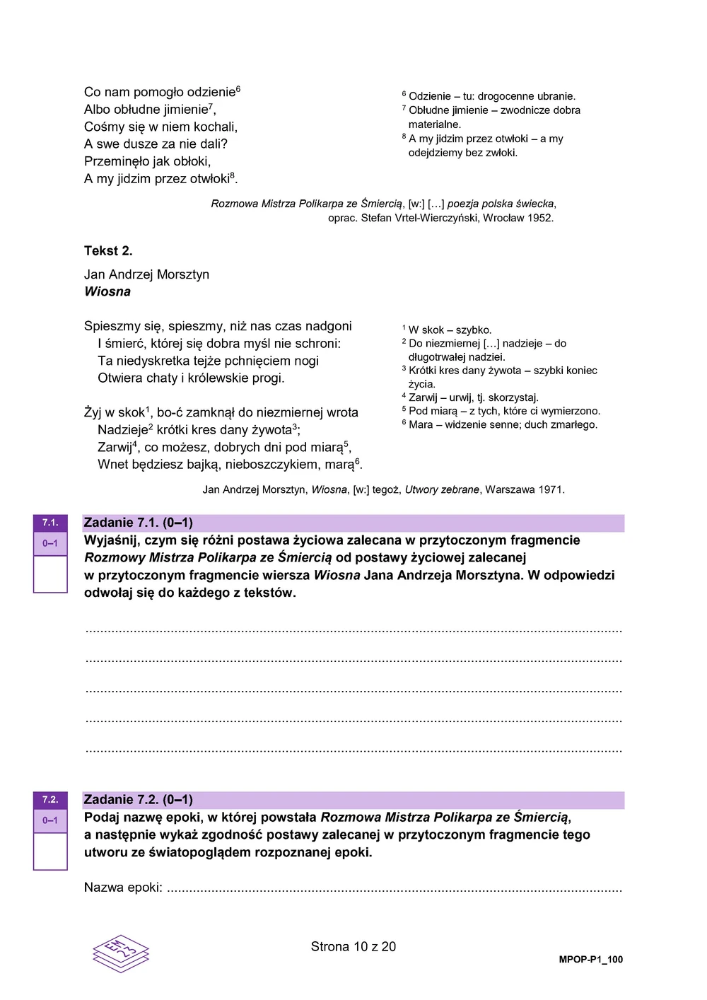 Arkusz 1 – testy - polski podstawowy - matura 2025 - maj - 0010