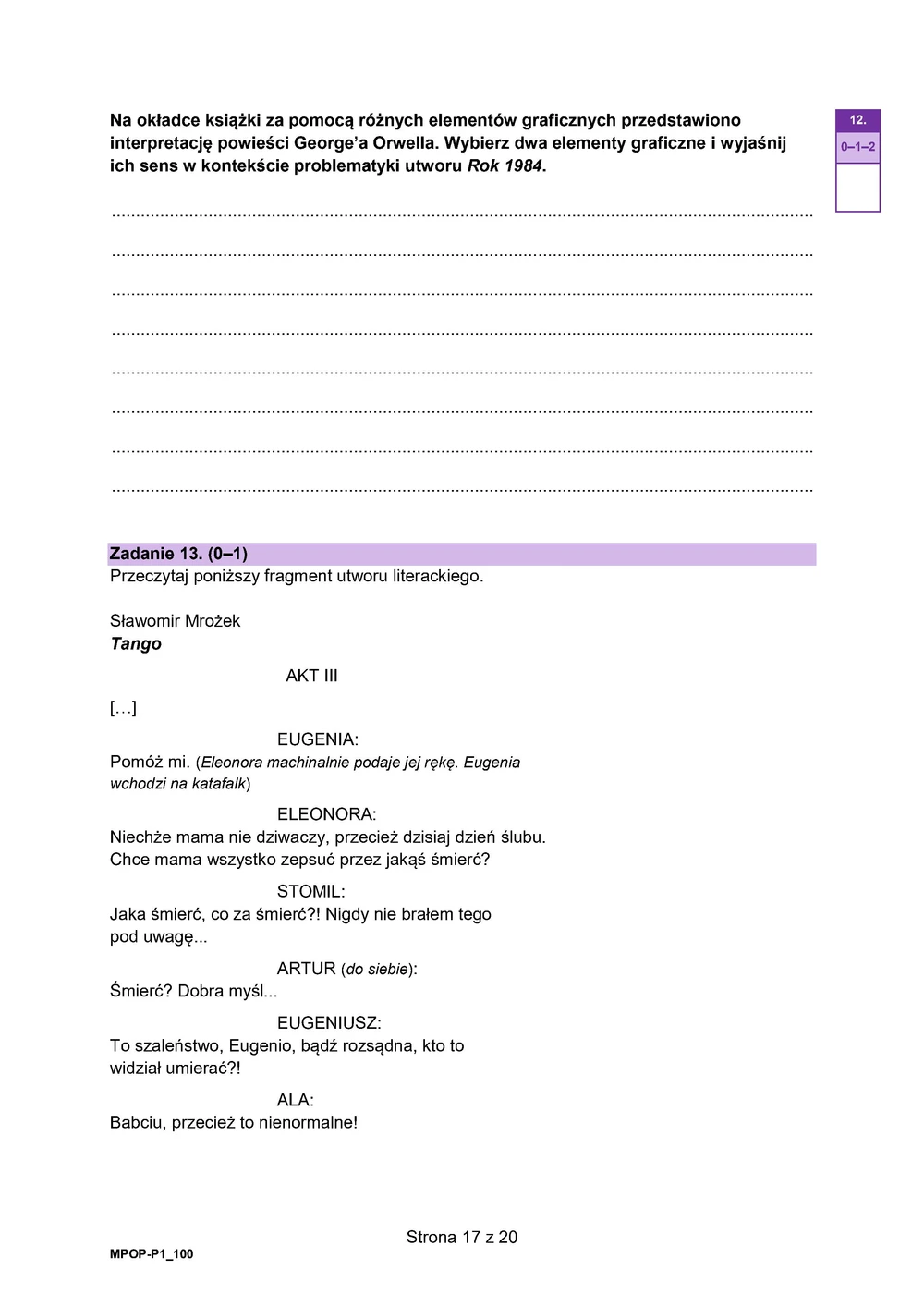 Arkusz 1 – testy - polski podstawowy - matura 2025 - maj - 0017