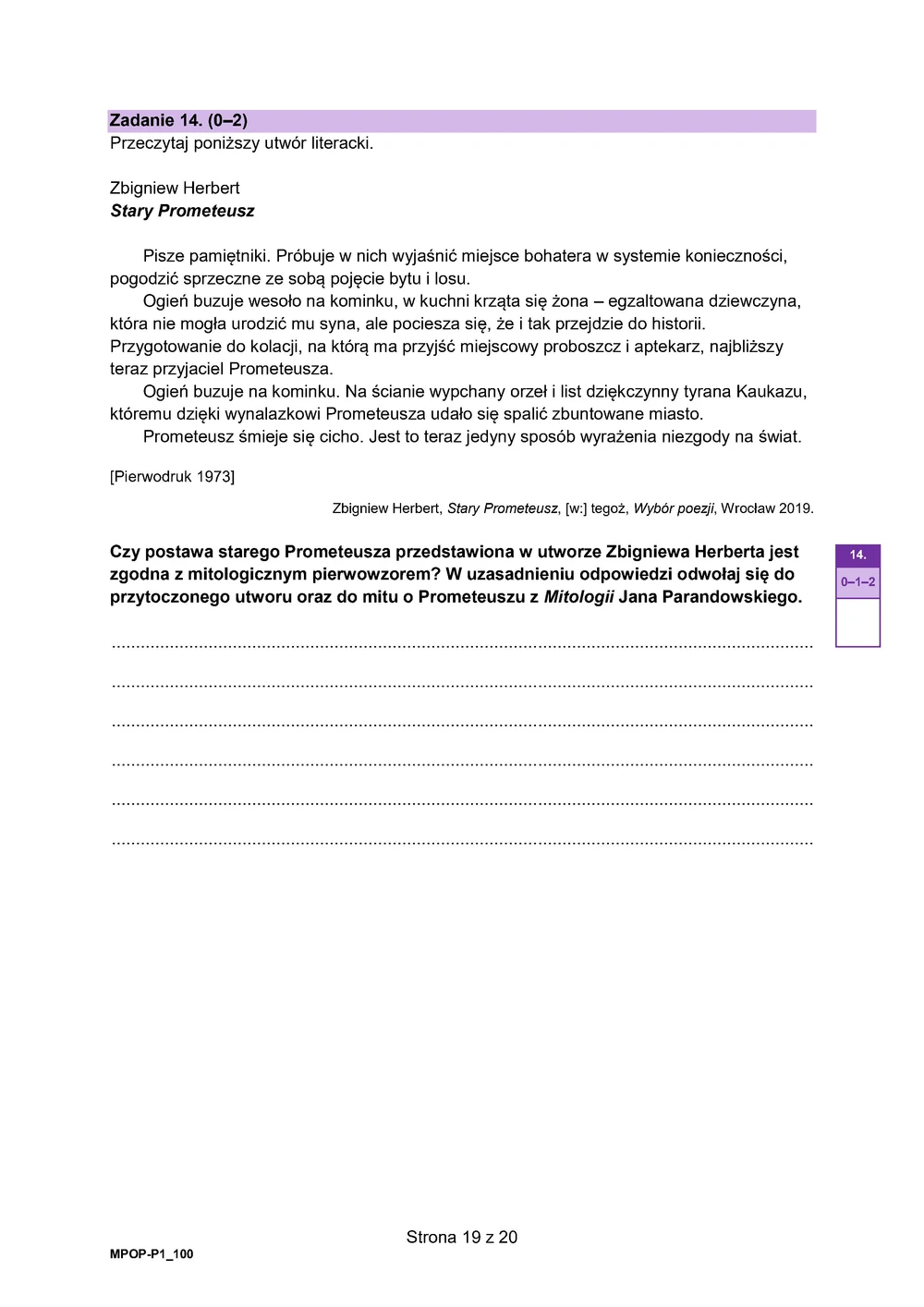 Arkusz 1 – testy - polski podstawowy - matura 2025 - maj - 0019