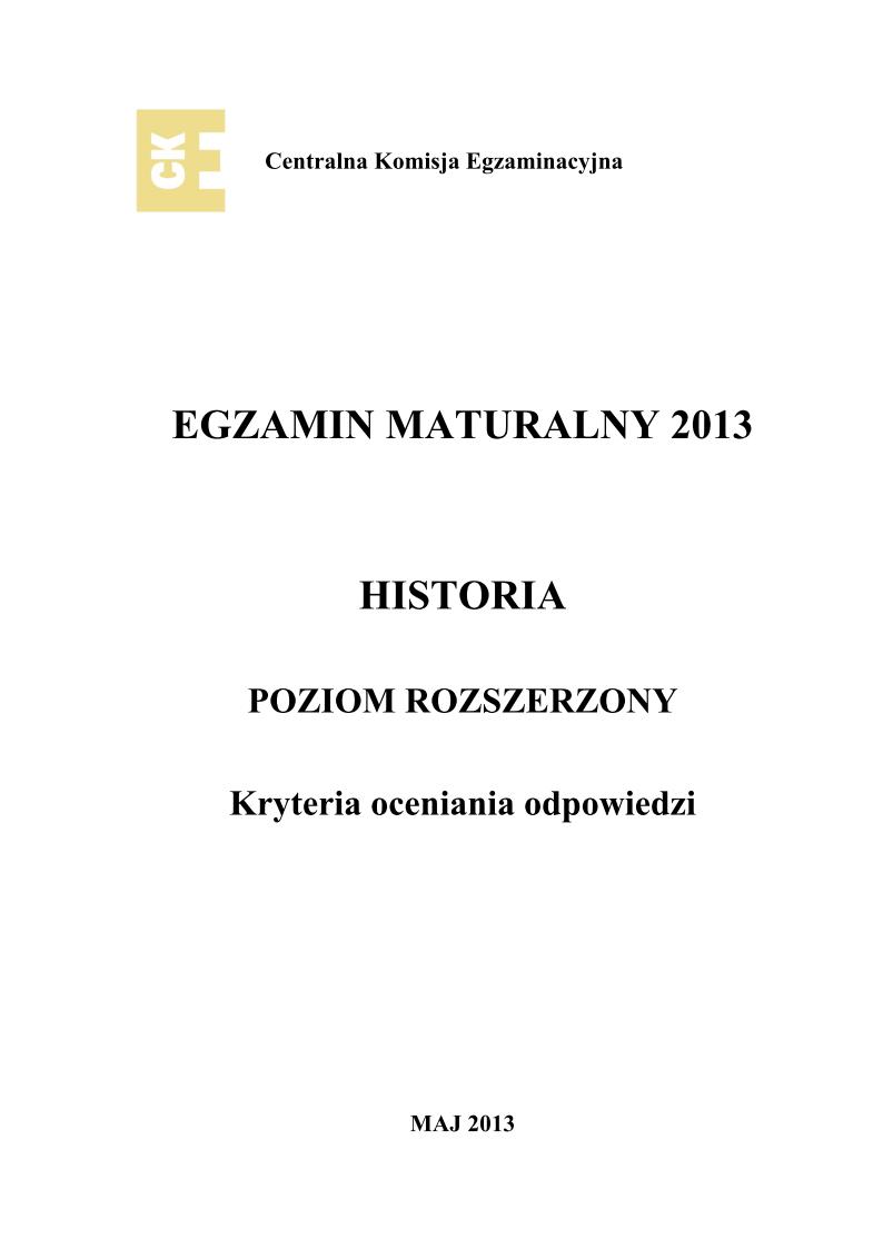 odpowiedzi - historia, p. rozszerzony, matura 2013-strona-01