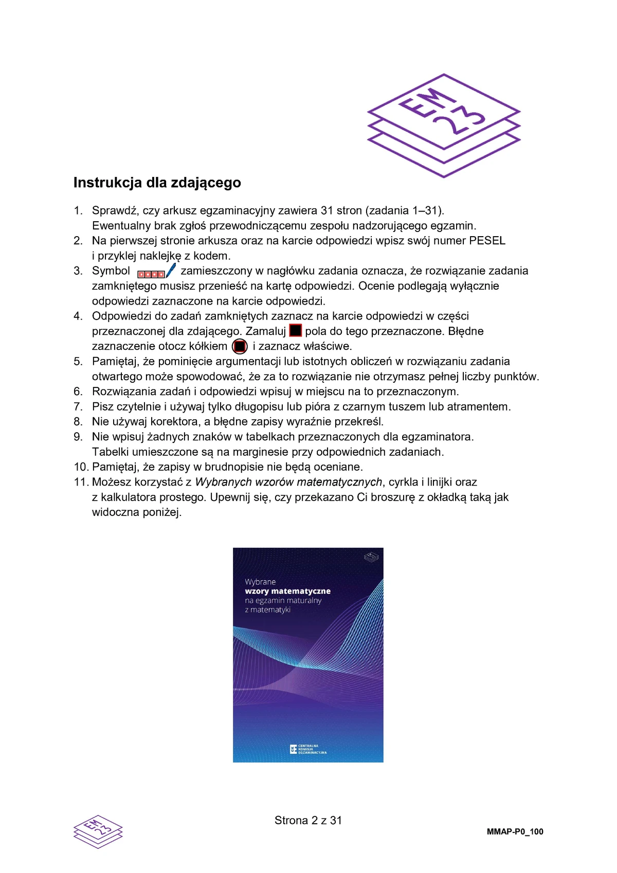 arkusz - matematyka podstawowy - matura 2025 - maj - 0002