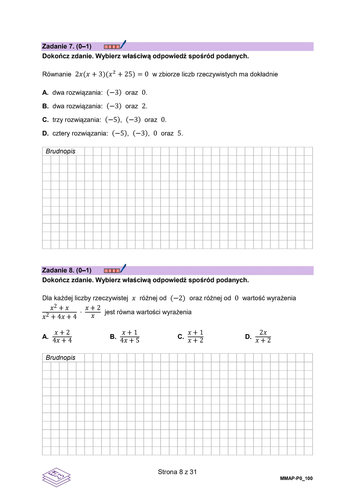 arkusz - matematyka podstawowy - matura 2025 - maj - 0008