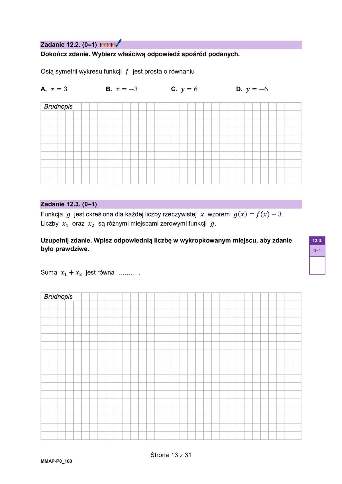 arkusz - matematyka podstawowy - matura 2025 - maj - 0013