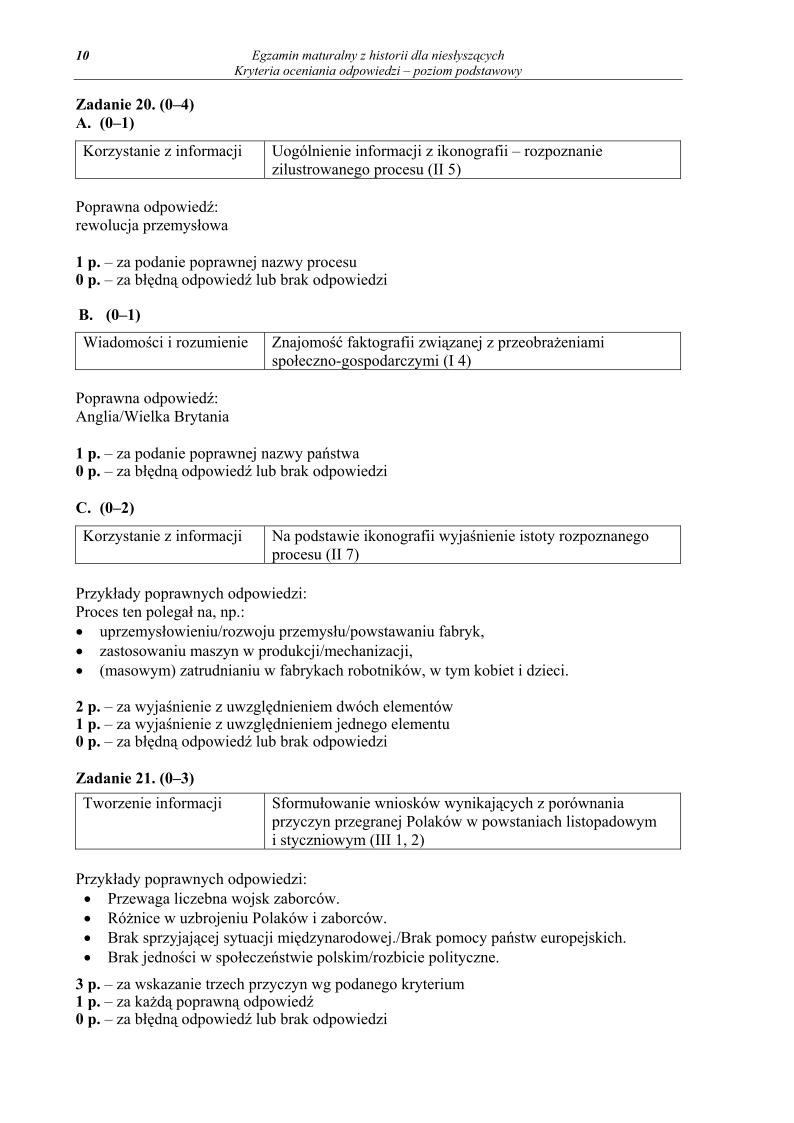 odpowiedzi - historia, dla osob nieslyszacych, matura 2013-strona-10