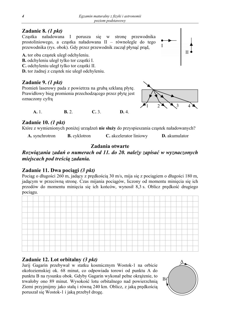 Pytania - fizyka i astronomia, p. podstawowy, matura 2013-strona-04