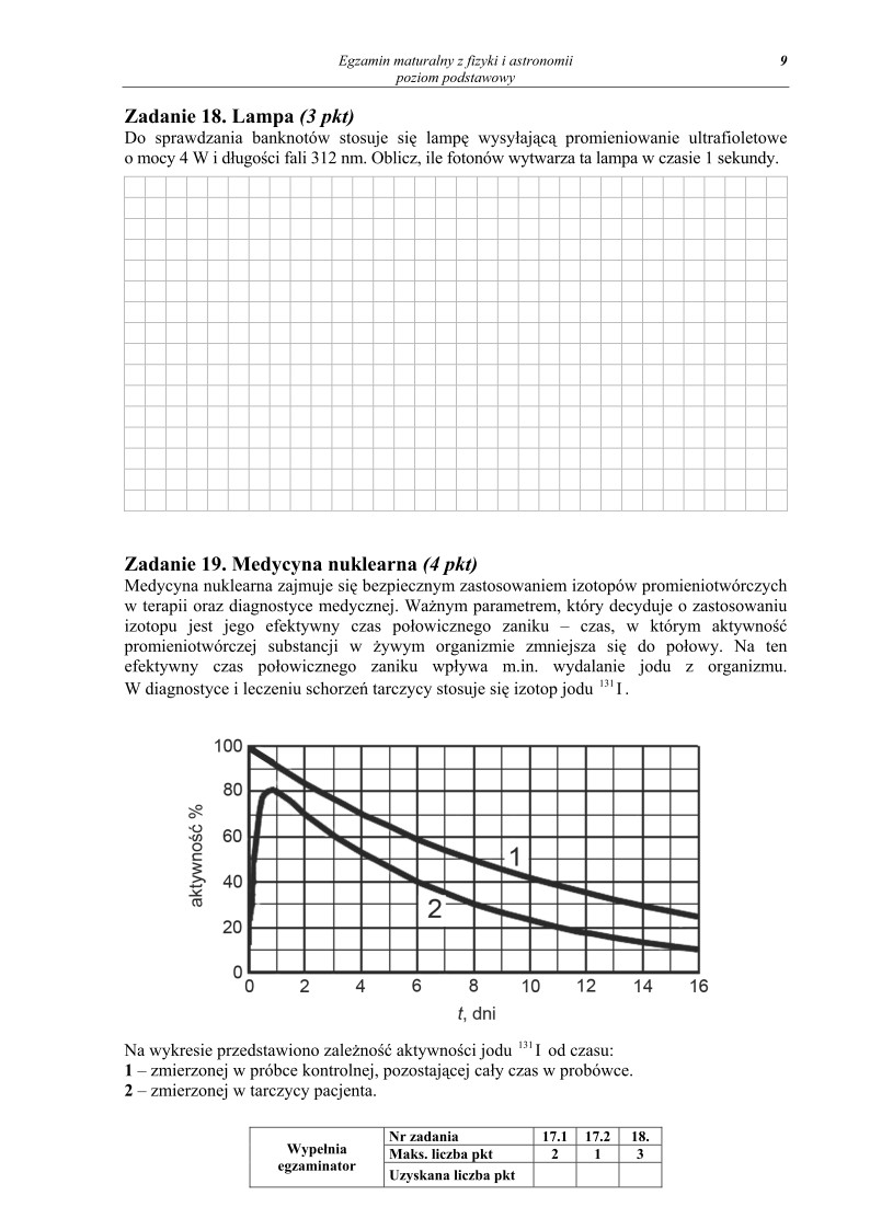 Pytania - fizyka i astronomia, p. podstawowy, matura 2013-strona-09