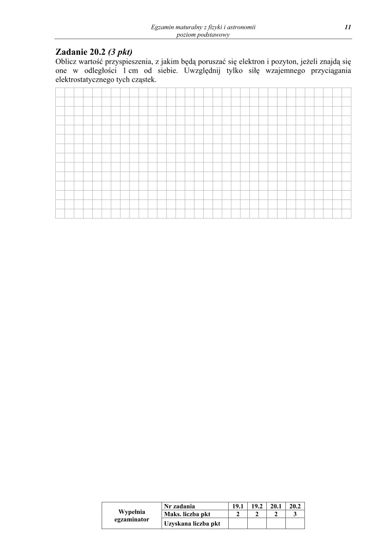 Pytania - fizyka i astronomia, p. podstawowy, matura 2013-strona-11