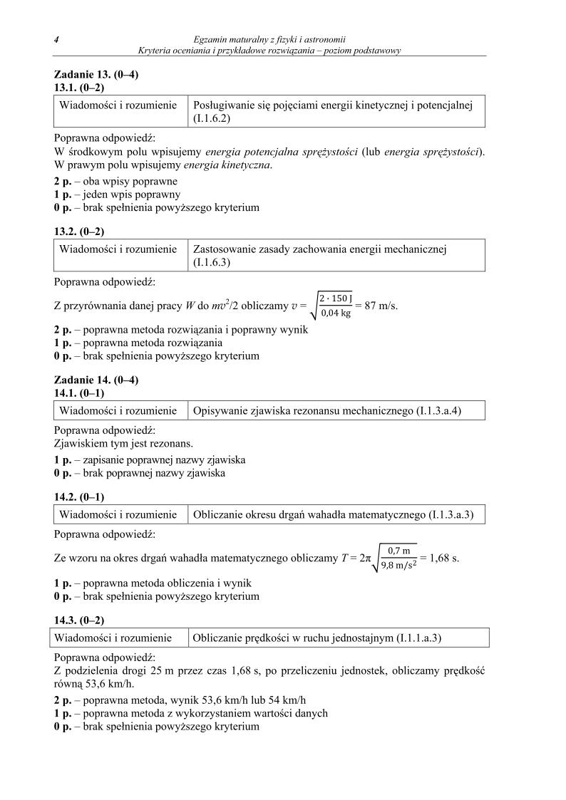 odpowiedzi - fizyka i astronomia, p. podstawowy, matura 2013-strona-04