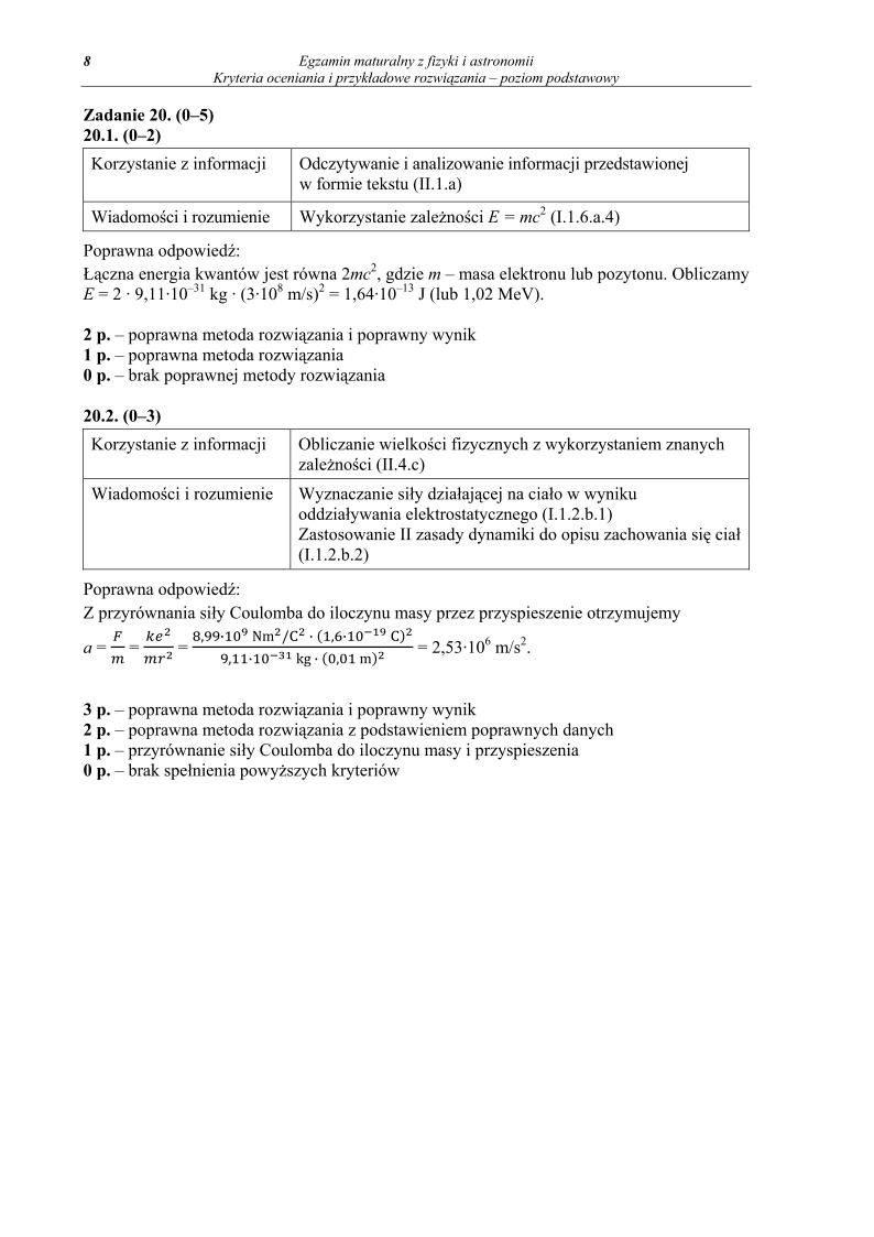 odpowiedzi - fizyka i astronomia, p. podstawowy, matura 2013-strona-08