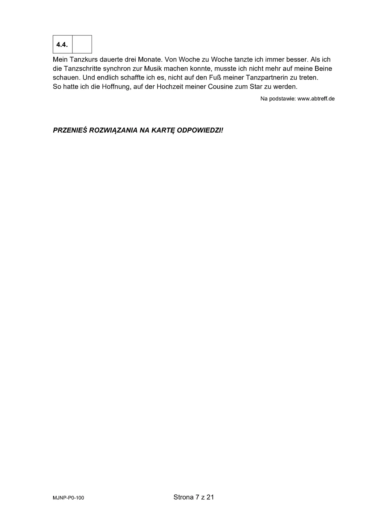 arkusz - niemiecki podstawowy - matura 2025 - maj - 0007