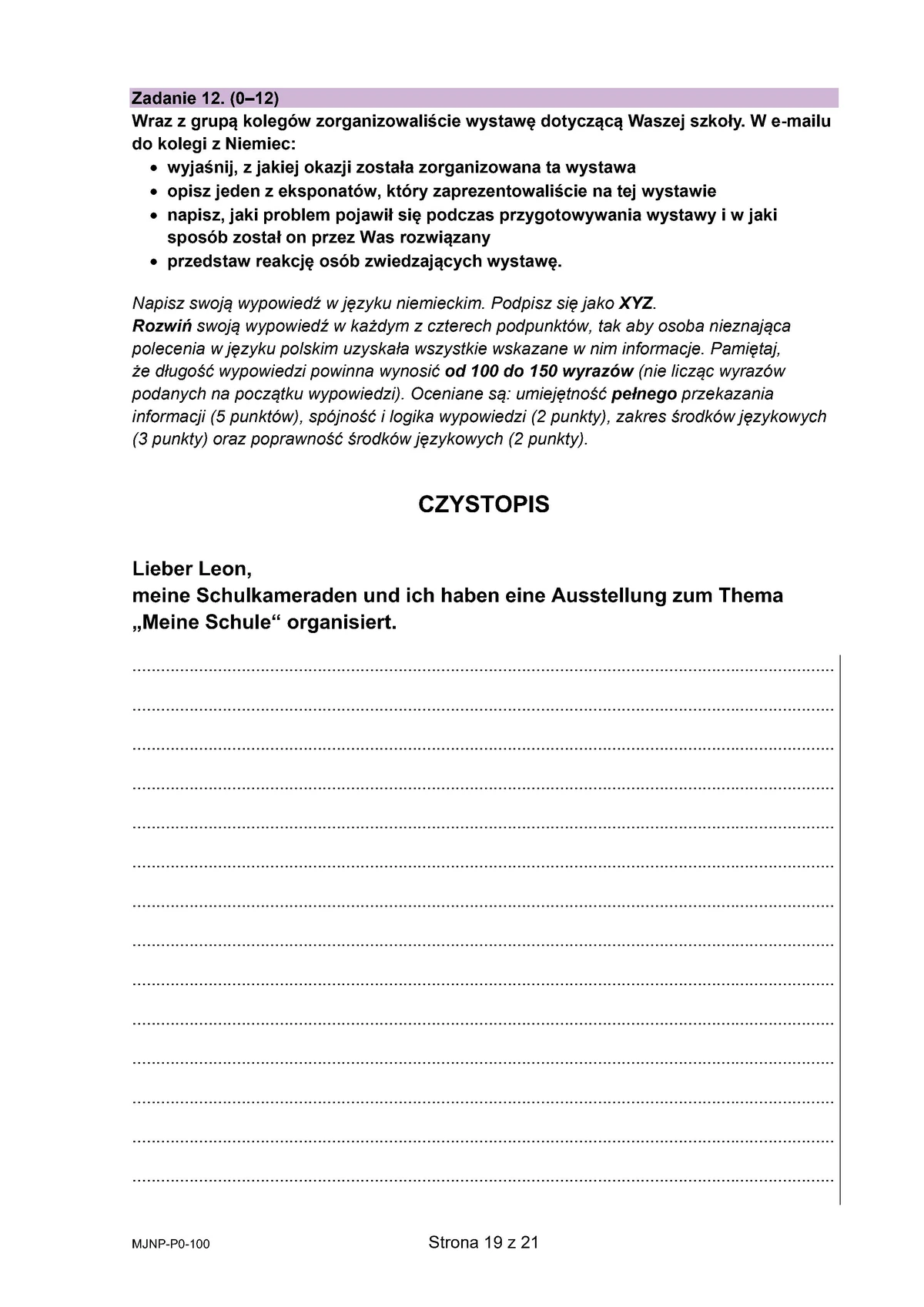 arkusz - niemiecki podstawowy - matura 2025 - maj - 0019