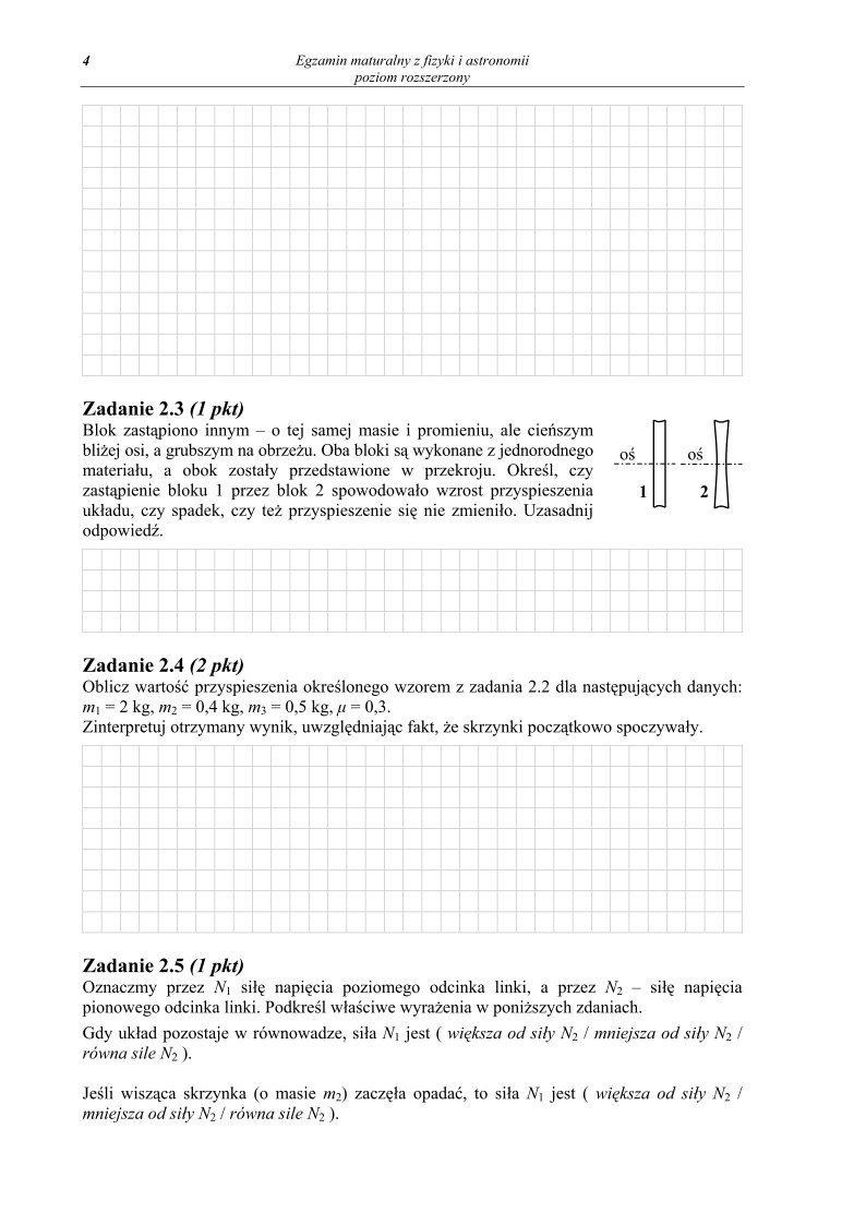 Pytania - fizyka i astronomia, p. rozszerzony, matura 2013-strona-04