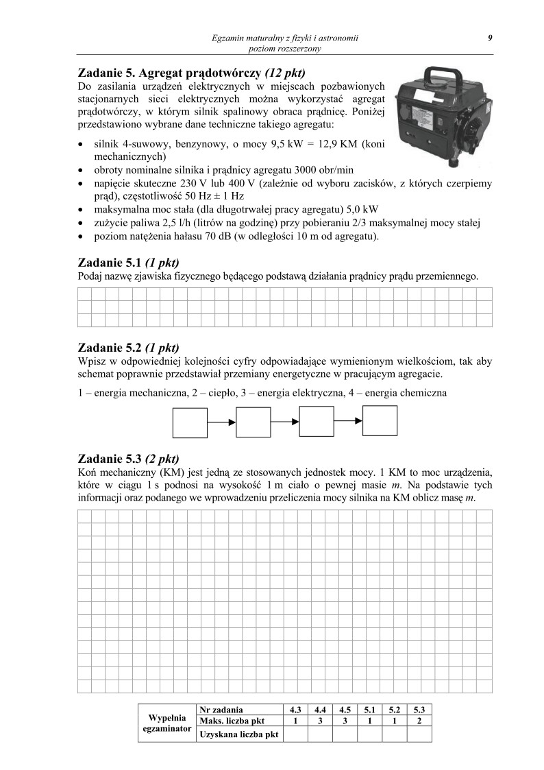 Pytania - fizyka i astronomia, p. rozszerzony, matura 2013-strona-09