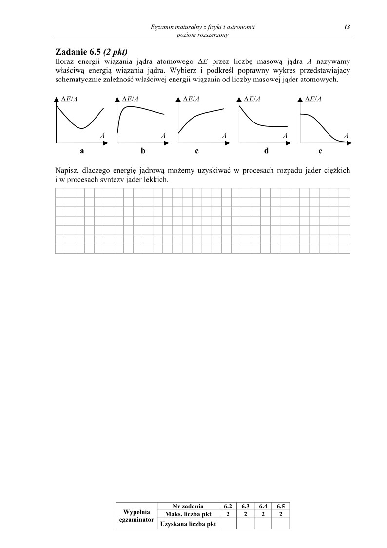 Pytania - fizyka i astronomia, p. rozszerzony, matura 2013-strona-13