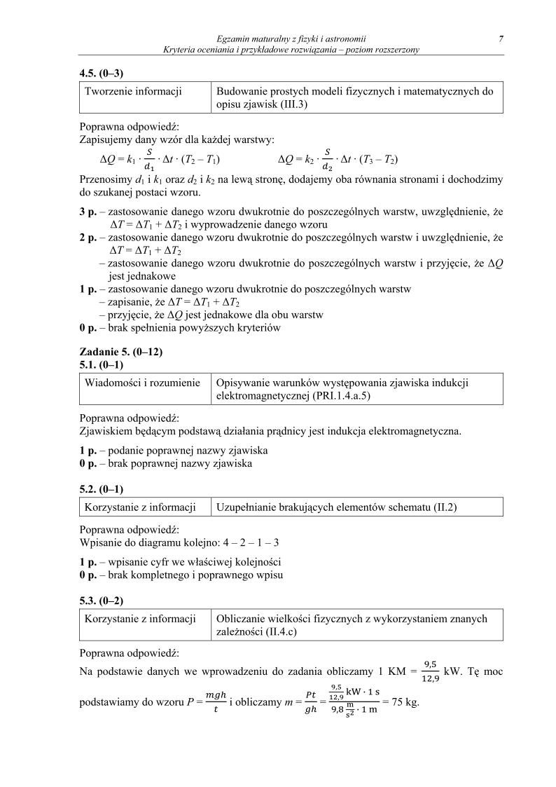odpowiedzi - fizyka i astronomia, p. rozszerzony, matura 2013-strona-07