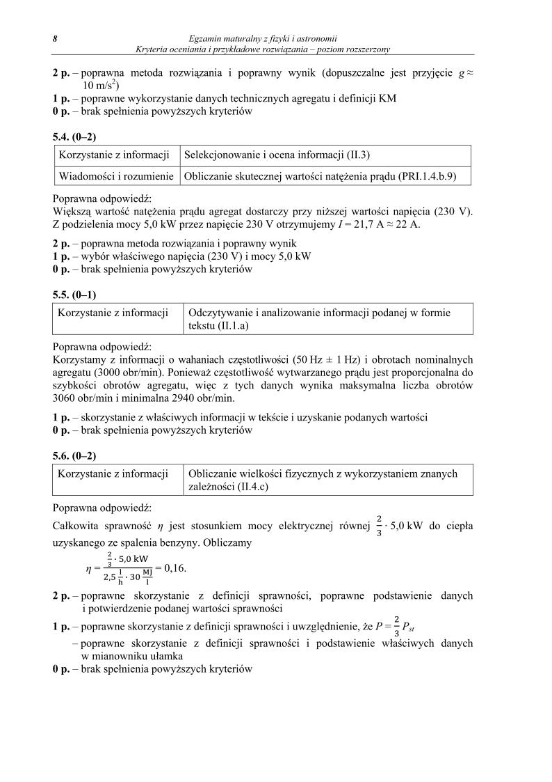 odpowiedzi - fizyka i astronomia, p. rozszerzony, matura 2013-strona-08