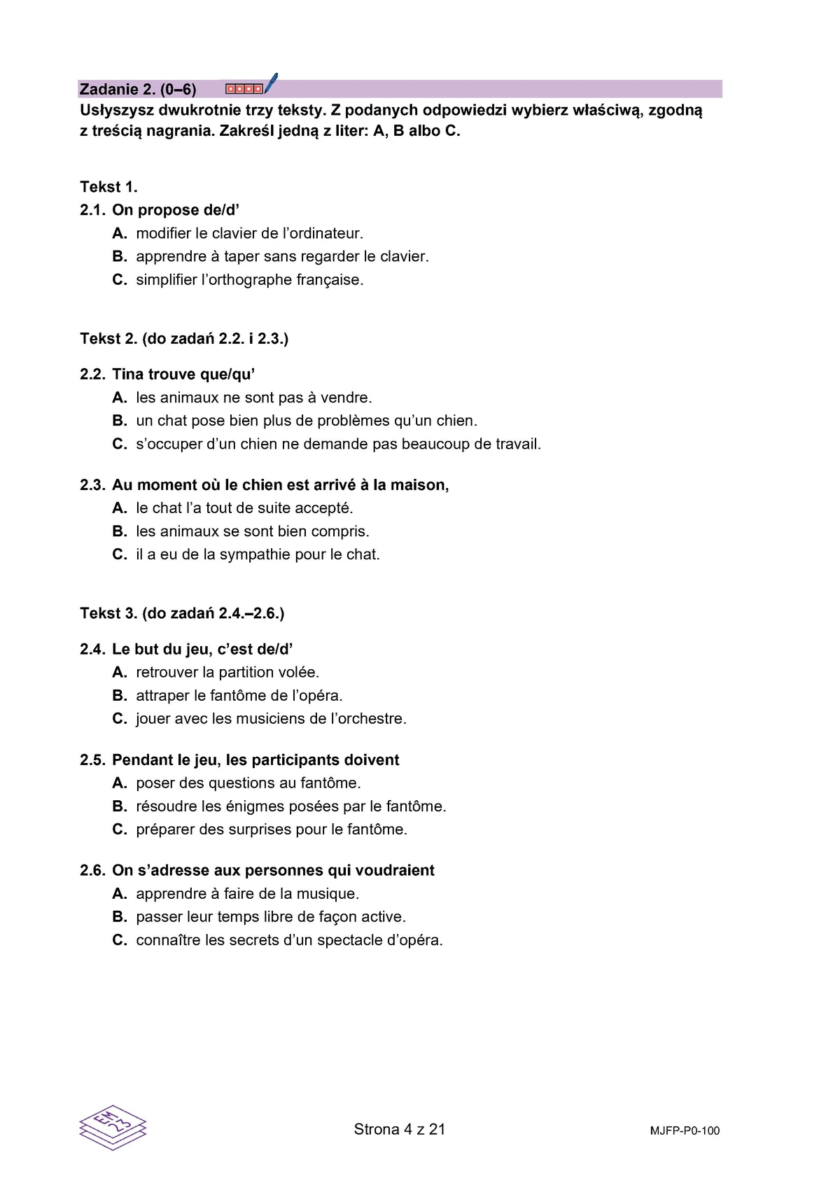 arkusz - francuski podstawowy - matura 2025 - maj - 0004