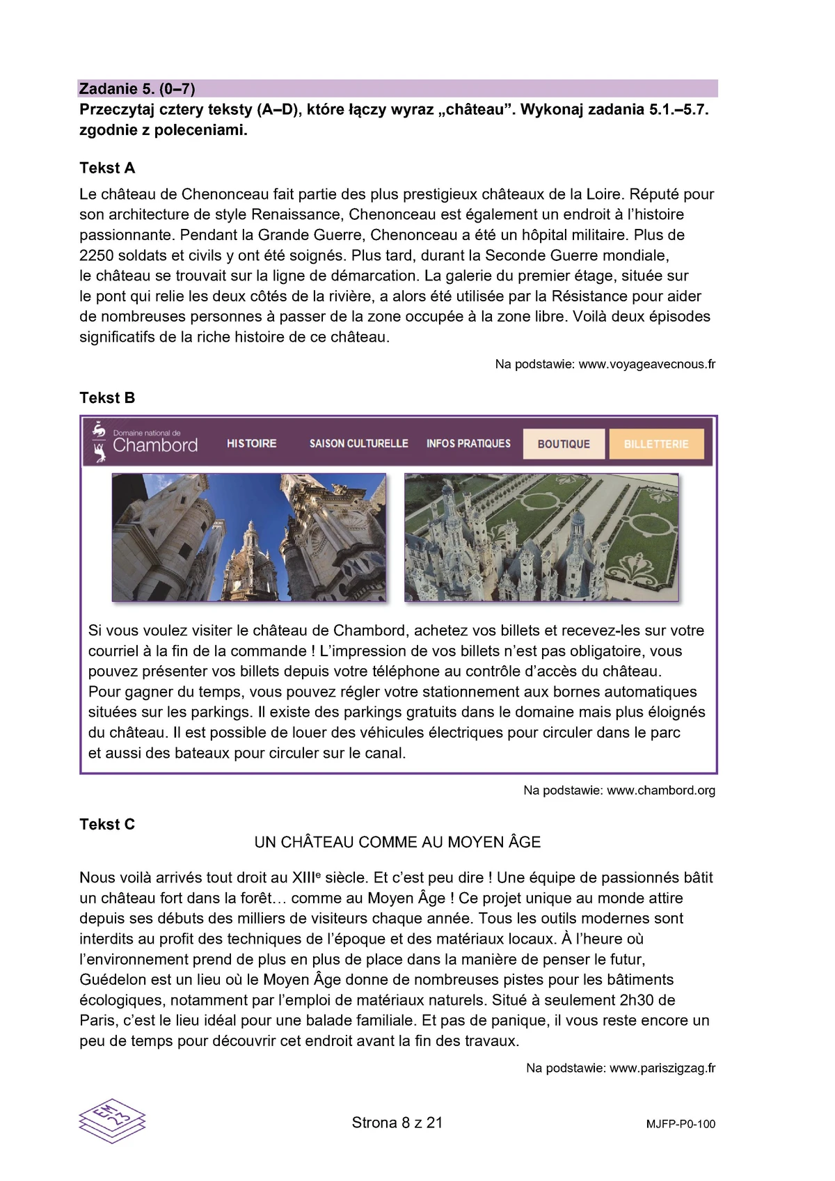 arkusz - francuski podstawowy - matura 2025 - maj - 0008