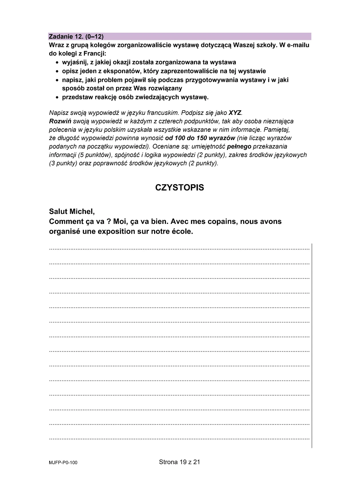 arkusz - francuski podstawowy - matura 2025 - maj - 0019