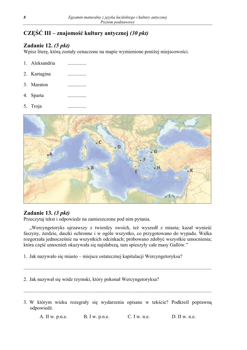 Pytania - j. łaciński i kultura antyczna, p. podstawowy, matura 2013-strona-08