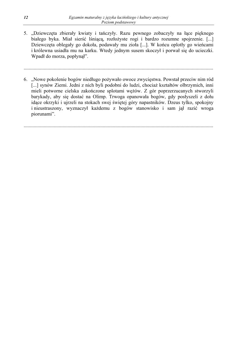 Pytania - j. łaciński i kultura antyczna, p. podstawowy, matura 2013-strona-12