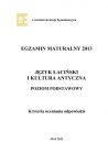miniatura odpowiedzi - j. lacinski i kultura antyczna, p. podstawowy, matura 2013-strona-01