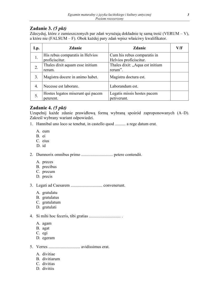 Pytania - j. łaciński i kultura antyczna, p. rozszerzony, matura 2013-strona-03