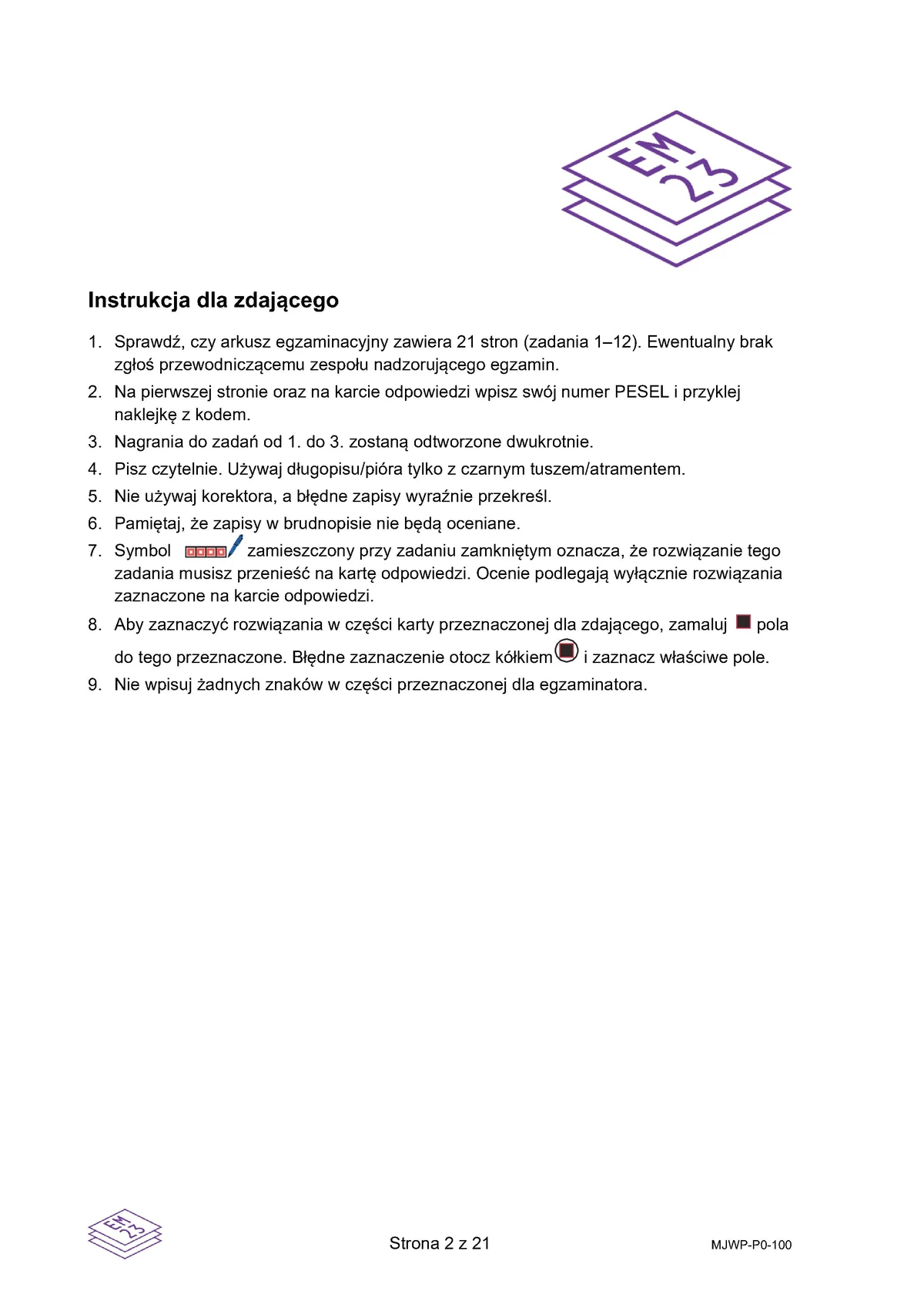 arkusz - włoski podstawowy - matura 2025 - maj - 0002