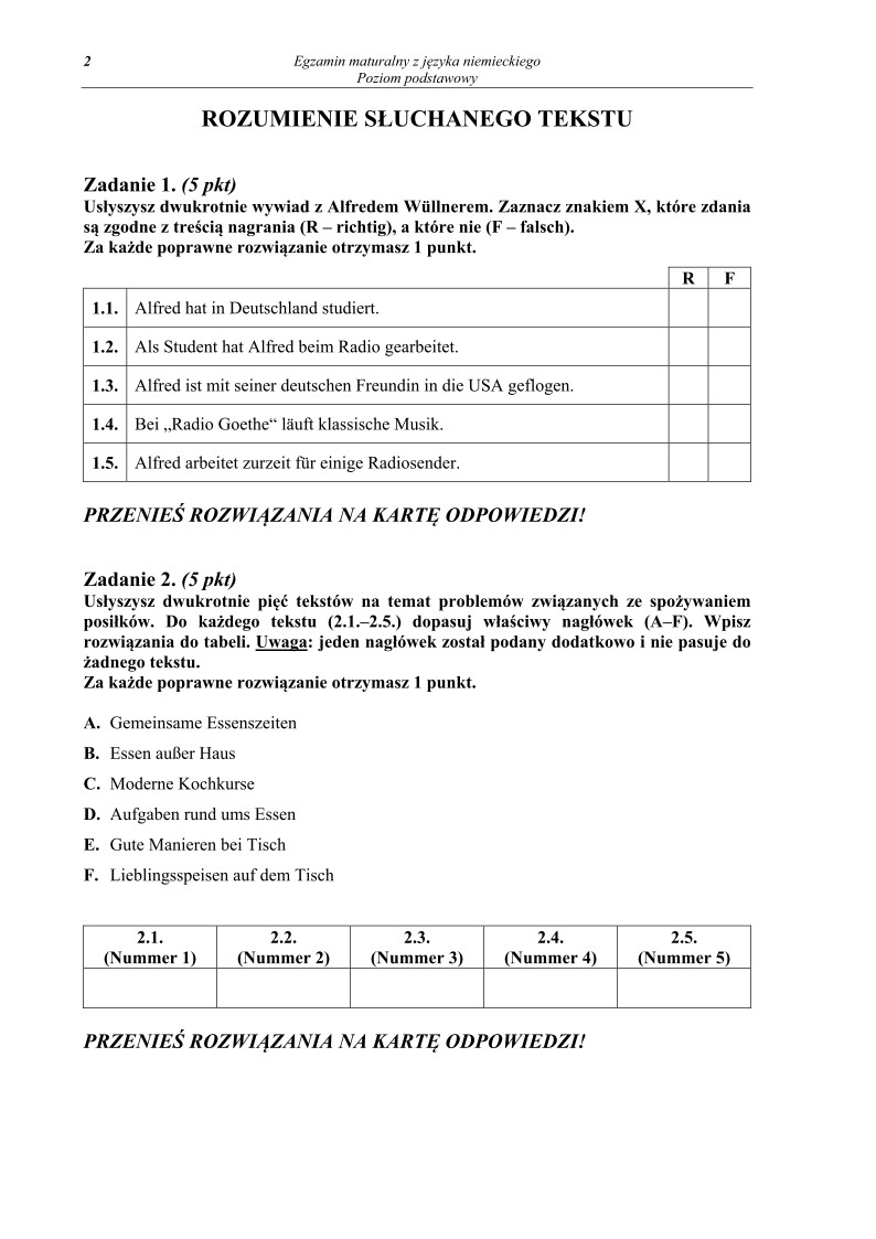 Pytania - j. niemiecki, p. podstawowy, matura 2013-strona-02