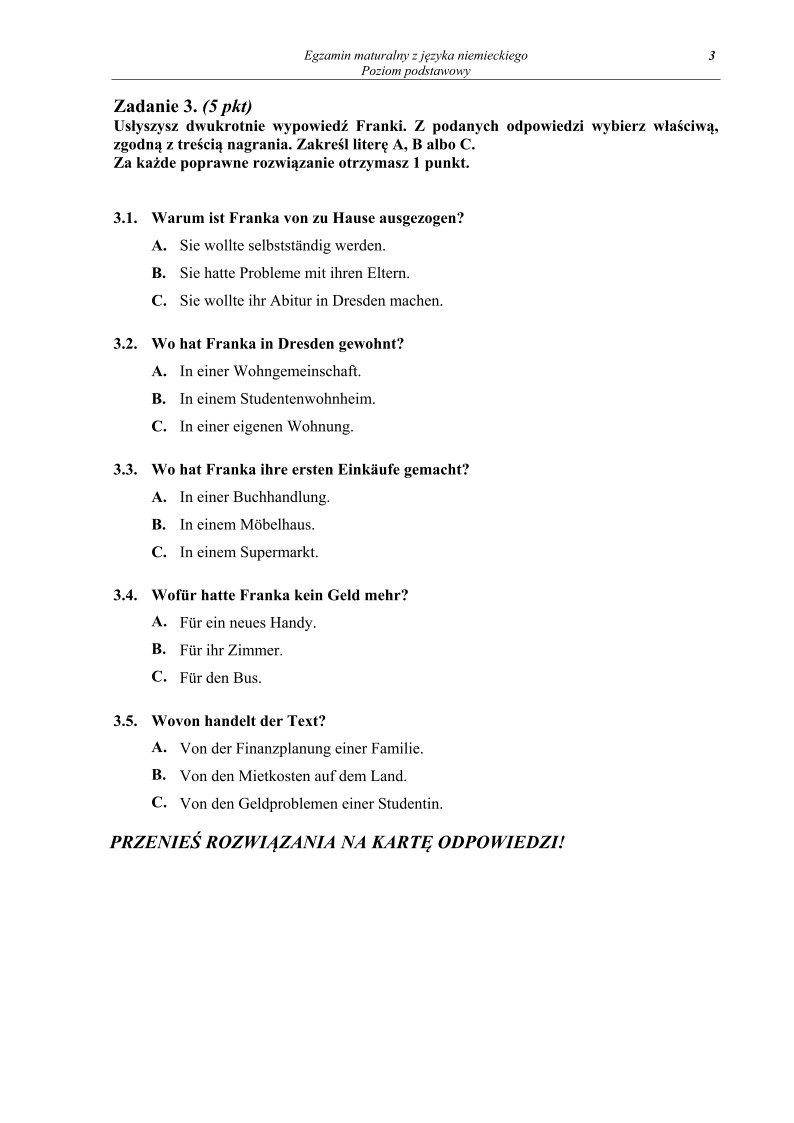 Pytania - j. niemiecki, p. podstawowy, matura 2013-strona-03
