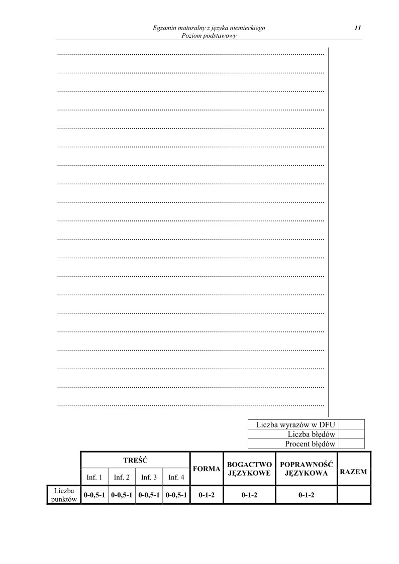 Pytania - j. niemiecki, p. podstawowy, matura 2013-strona-11