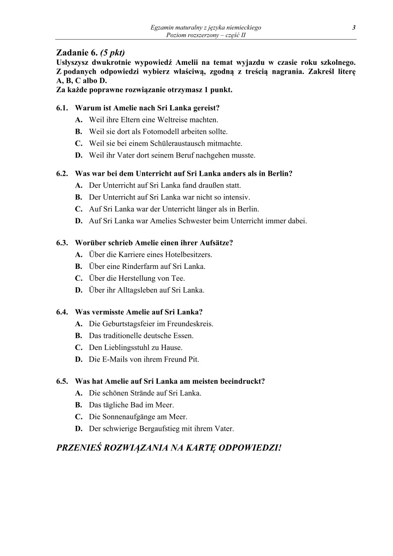 Pytania - j. niemiecki, p. rozszerzony, cz. II, matura 2013-strona-03