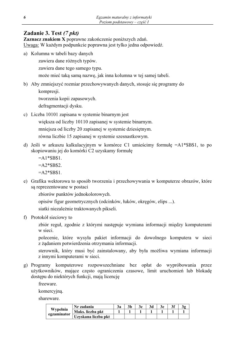 Pytania - informatyka, p. podstawowy, część I - matura 2013-strona-06