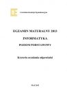 miniatura odpowiedzi - informatyka, p. podstawowy, matura 2013-strona-01