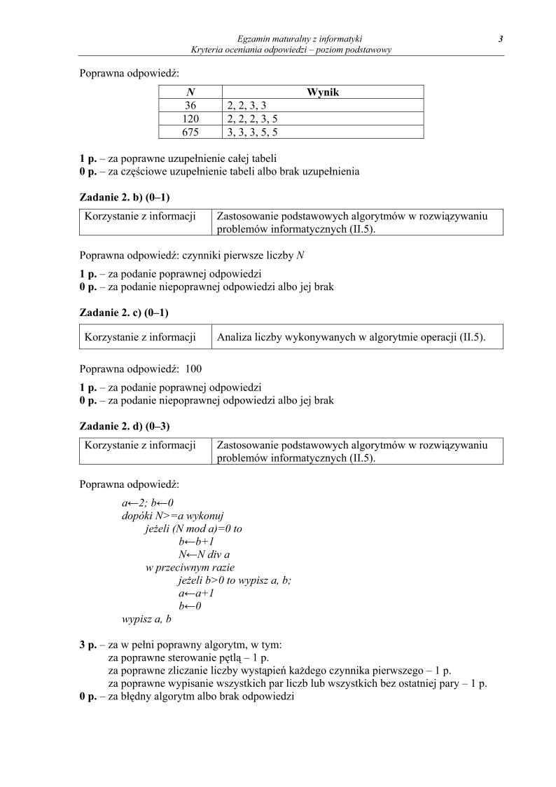 odpowiedzi - informatyka, p. podstawowy, matura 2013-strona-03