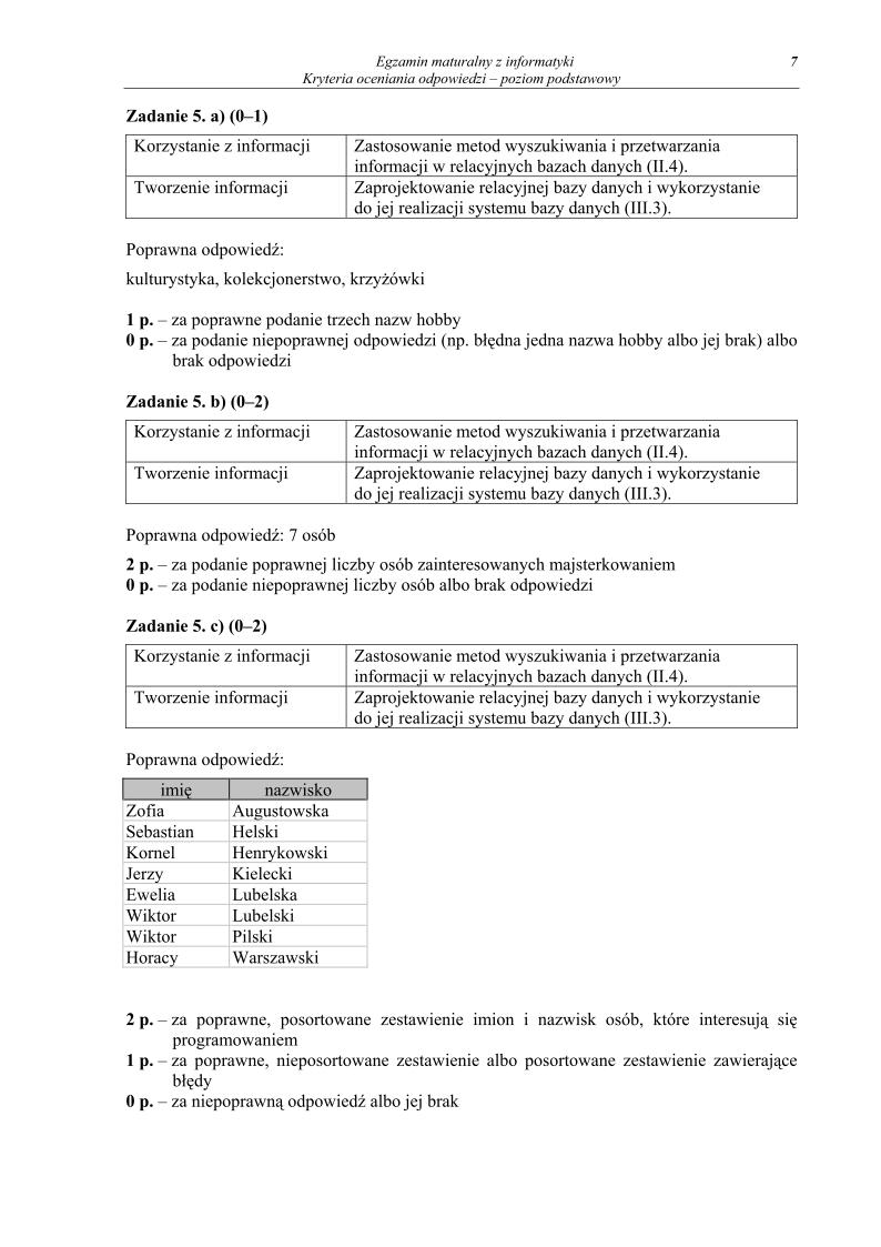 odpowiedzi - informatyka, p. podstawowy, matura 2013-strona-07