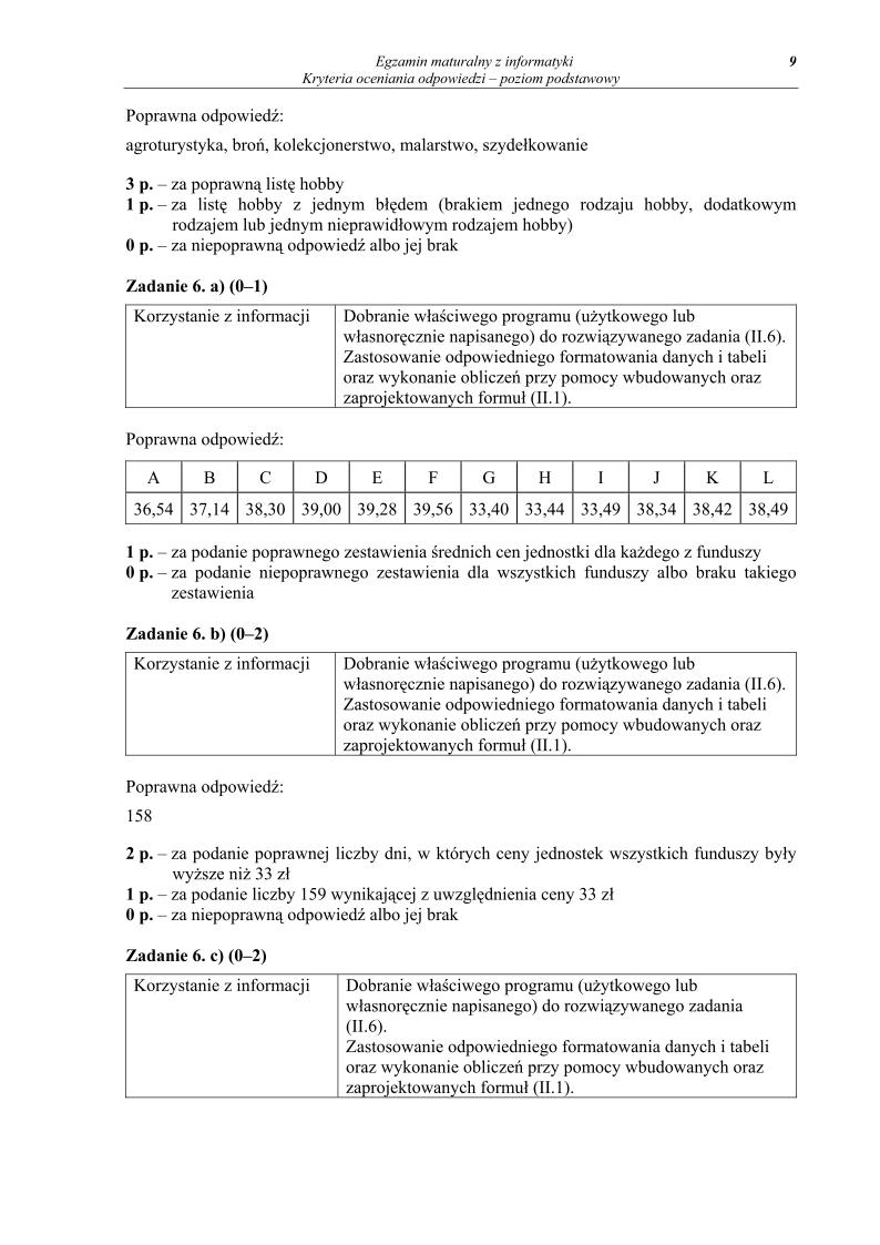 odpowiedzi - informatyka, p. podstawowy, matura 2013-strona-09