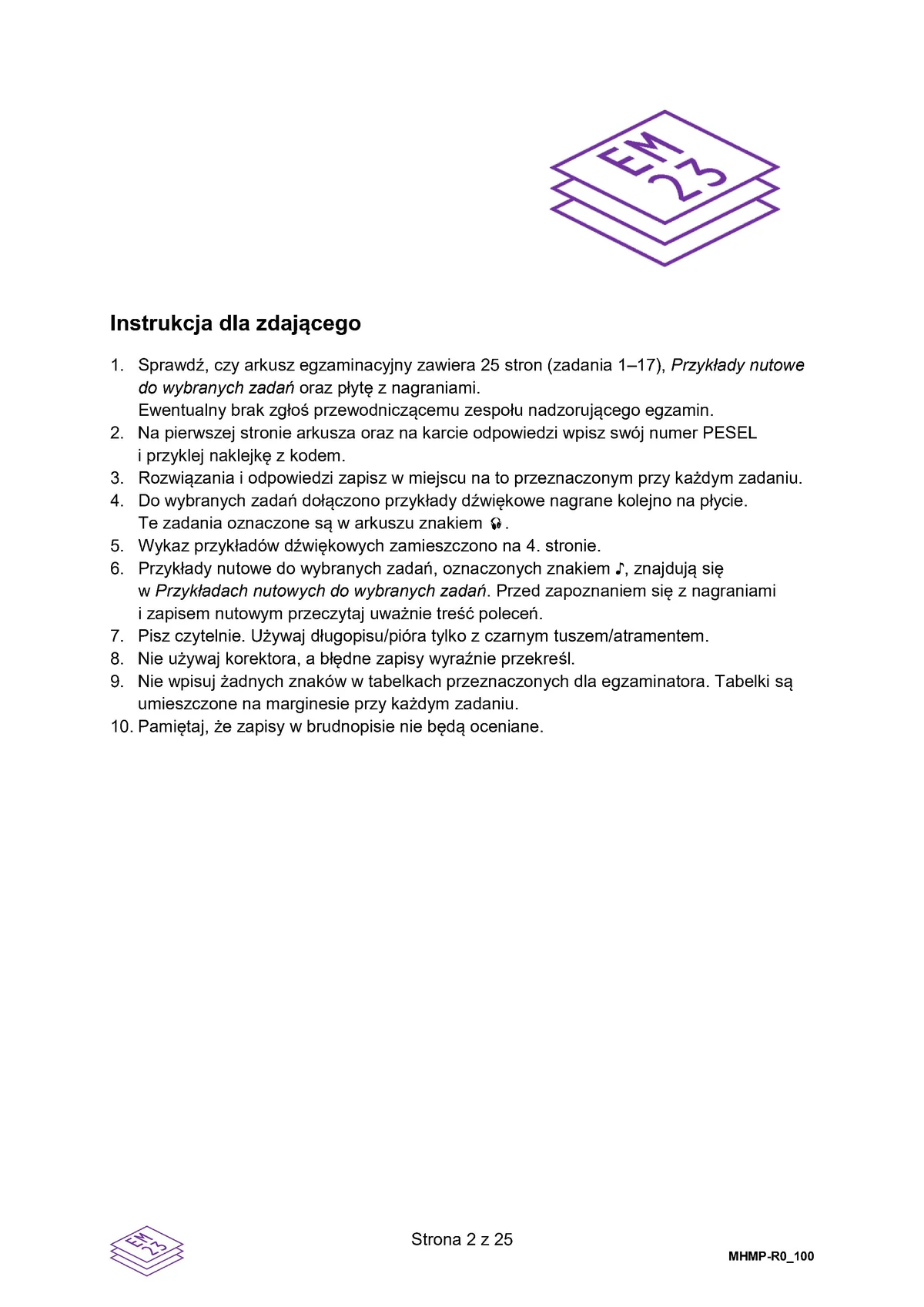 arkusz - Historia muzyki rozszerzony - matura 2025 - maj - 0002